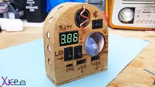 6 in 1 Homemade Multi Gadget ( speaker,light,power bank,voltmeter)