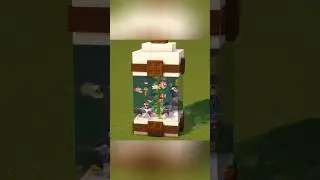 Beautiful Minecraft Aquarium Build 🐠 | Easy Tutorial #Shorts