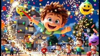 Fall Guys Frijol tonto resbal&oacute; en la sustancia | Canci&oacute;n divertida para ni&ntilde;os | Rimas infantiles