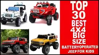 TOP 10 BEST  4x4 Big Size Battery Operated Ride-on Jeep for Kids