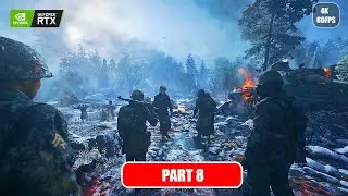 Битва за Арденны | Реализм COD WWII в 4K 60 FPS | RTX 4060 Ultra Cinematic