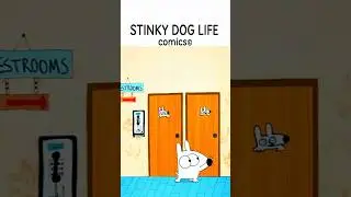 STINKY DOG 🐾🚻 😬   ⚠️ RESTROOM #shorts