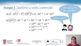 Matematika 8.r OŠ - Računanje s potencijama s bazom 10
