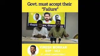 Govt must except their failure | RGP MLA VIRESH BORKAR | GOA ASSEMBLY SESSION | RG | KONKANI | 2023