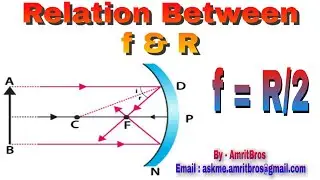 Reflection Of Light - Lecture 3| Relation B/W f & R | Class -10 | AmritBros |Physics | Amrit Tiwari