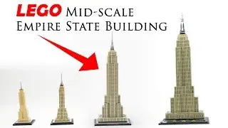 LEGO EMPIRE STATE BUILDING - MID-SCALE - BUILD ANIMATION