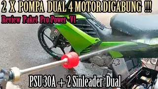 Review 2 Pompa DC Dual Pump diparalel jadi satu -  Paket Pro Power Steam Mobil Motor Cuci Karpet