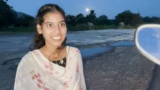 cute girl at highway need a help
