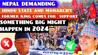 WHY NEPALI PUBLIC WANTS HINDU STATE  || IS MONARCHY COMING BACK IN NEPAL IN 2024 ?