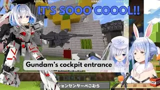 Pekora Feels So Proud Watching Kanata Go Crazy Over Her Gundam Gift! [Hololive] [Minecraft]