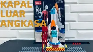 Merakit mainan brick - Kapal Luar Angkasa