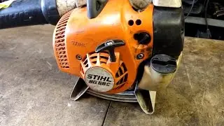 stihl bg 56c blower recoil repair