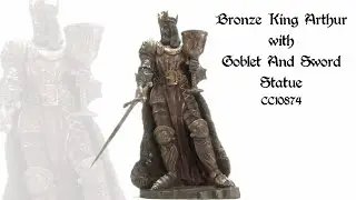 CC10874 Bronze King Arthur with Sword Statue from Medieval Collectibles