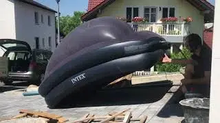 Spaß mit Luftbett