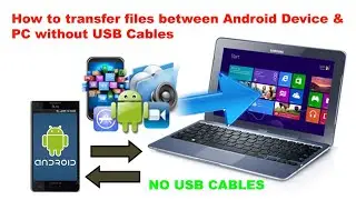 How to transfer files from mobile to computer without USB Cables |  transfer wirelessly for free