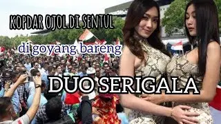 kopdar ojol menuju perubahan 2019 di sentul di goyang bersama DUO SERIGALA