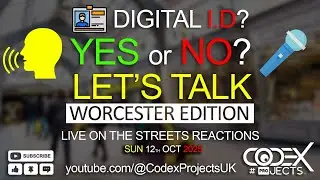Digital ID UK Yes or No 🇬🇧 LIVE Street Interviews Worcester 🎤 Public Opinion 11 10 2025