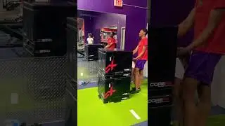 Crazy 52&rdquo; Box Jump🤯 #verticaljump #boxjump #basketball #wyzefit #shorts #athletictraining #athlete