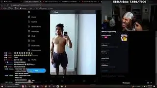 plaqueboymax crashes out after glockk1tty sees a crazy photo of him