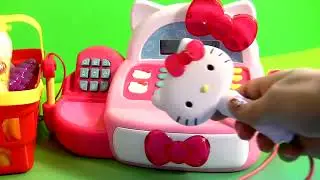 Hello Kitty Cash Register vs. Minnie Mouse Cash Register Caja Registradora Funtoys Disney Toy Review