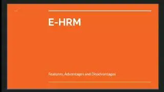 E-HRM Advantage and Disadvantages 2.4