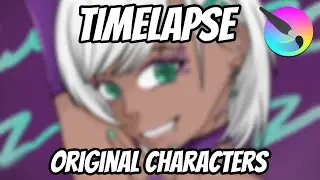[TIMELAPSE] Drawing Original Characters (drawing practice) #krita #drawing #originalcharacter
