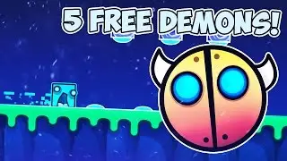 5 FREE DEMONS! [HIDDEN ROADS/SECRET WAYS] GEOMETRY DASH 2.1!