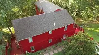 Tree house after repairs of replacing roof, damaged wood and painting!