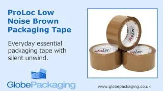 ProLoc Low Noise Brown Packaging Tape (48mm x 66m) | www.globepackaging.co.uk