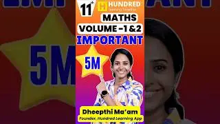 11th Maths | Top 5 Marks Most important 💯🔥 #11thmaths #hundredlearning
