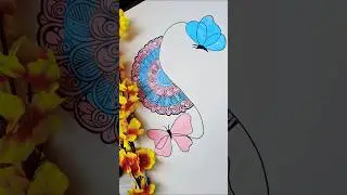 Butterfly Mandala Art @shubhicreativeworld7170 #shorts #youtubeshorts
