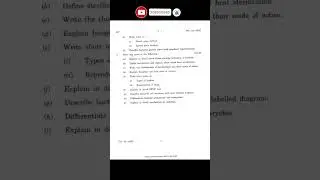 Questions papers .. #importantquestions #srtmuniversityexam #youtubeshorts #youtube #viral#question