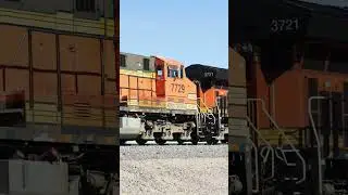 BNSF Locomotive 3721 Desert Freight Run #train #power #railroad