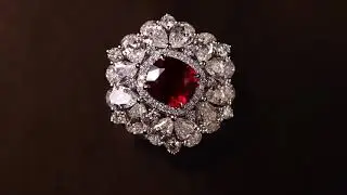 Ruby and diamond ring
