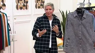Joan Rivers Vintage Washed Denim Shirt with Pockets on QVC