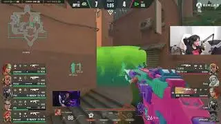 OPTIC yay INSANE Vandal Spray 3k against LOUD (TenZ Reactions)