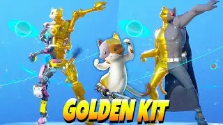 Golden Kit vs Meowscles - Gold vs Ghost vs Shadow in Season 3 Fortnite Dance Battle