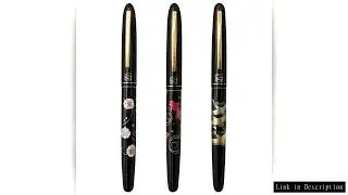 1PCS Apanese Calligraphy Pen: Pure Wolf Hair, Wu Zhu Style, Ink Feeder & Bag, Gift for Painting & Sc