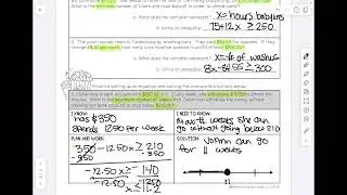 8th grade Application of Inequalities