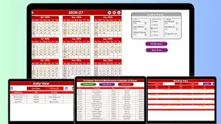Customer Service Maintenance Calendar in Excel