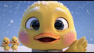 Snowy Duck Slips in the Snow! ❄️🦆😲 | Cute Winter Song for Kids | Nursery Rhyme