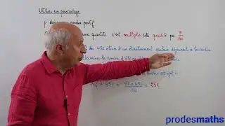 Cinqui&egrave;me - Proportionnalit&eacute; - Utiliser un pourcentage