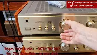 Solid wood speaker stands for Denon 1500r and 2000iii amplifiers (all models): 450k VND per pair,...
