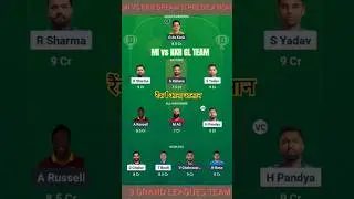 MI vs KKR Dream11 Prediction 2025 | MI vs KKR Dream11 Team | MI vs KKR 2025 #dream11team #ipl2025