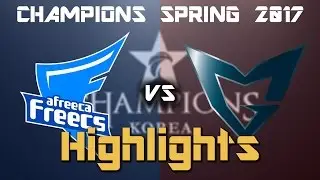 【Highlights】AFs vs SSG | Game 3 -  LCK Spring 春季聯賽 2017 W1D3 | 精華