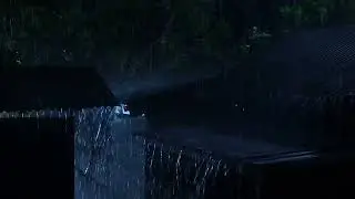 Immersive Tin Roof Rainstorm ⛈️ Gentle Rolling Thunder &ndash; Stress & Anxiety Relief