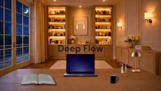 Deep Harmonic Lofi Focus | Warm Night Desk | 60 Minutes