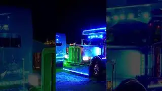 𝐆𝐥𝐨𝐰 𝐒𝐡𝐨𝐰 #truckshow #gearjammertruckshow #peterbilt #videoedit #shorts #glowshow #lightshow