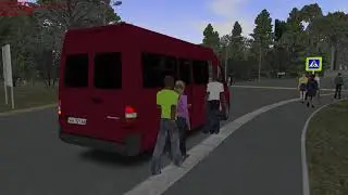 Omsi 2.Карта Зеленодольск.Маршрут 403,Зеленодольск - Волжск .Автобус Mersedes Sprinter 312