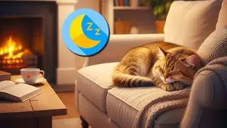 Gatos Ronroneando Junto A La Chimenea: M&uacute;sica ASMR Suave Para Un Sue&ntilde;o Profundo Y Noches Tranquilas